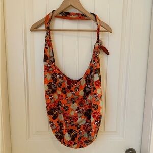 Disneyland exclusive Minnie Mouse Hula Girl cloth shoulder slouch sac.